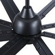 preview thumbnail 7 of 83, YUHAO 84 In. Indoor/Outdoor Modern Industrial Large Windmill Aluminum Blade Ceiling Fans With Lights, Quiet DC Motor and Remote