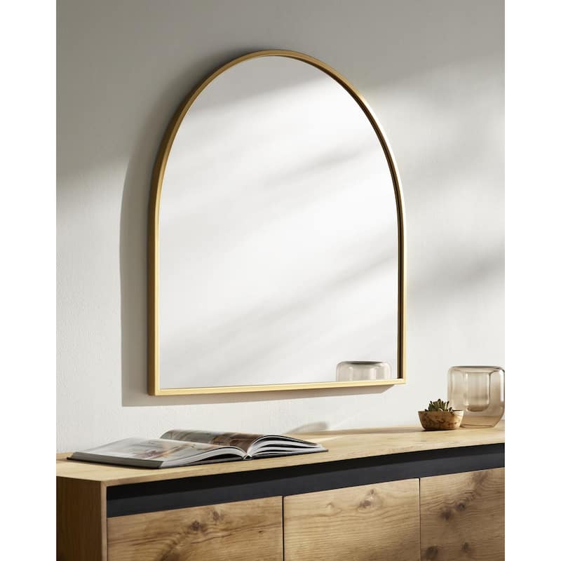 Livabliss Carmen Modern Accent Mirror - 31"H x 32"W x 1"D - Gold