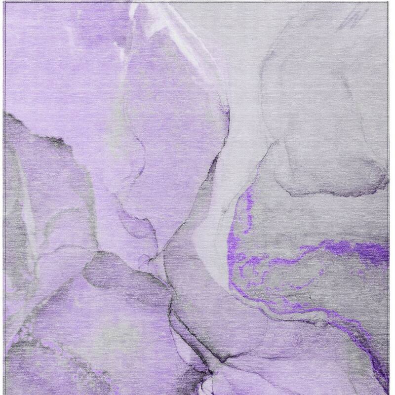 Allu Unique Abstract Weather Resistant Blended Style Outdoor Rug