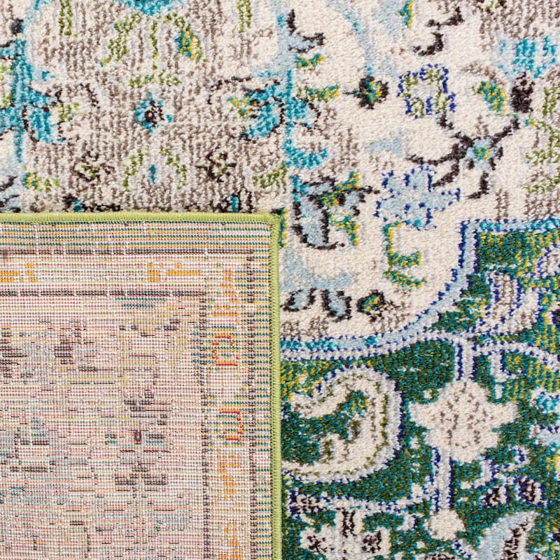 SAFAVIEH Madison Sabire Boho Medallion Distressed Rug