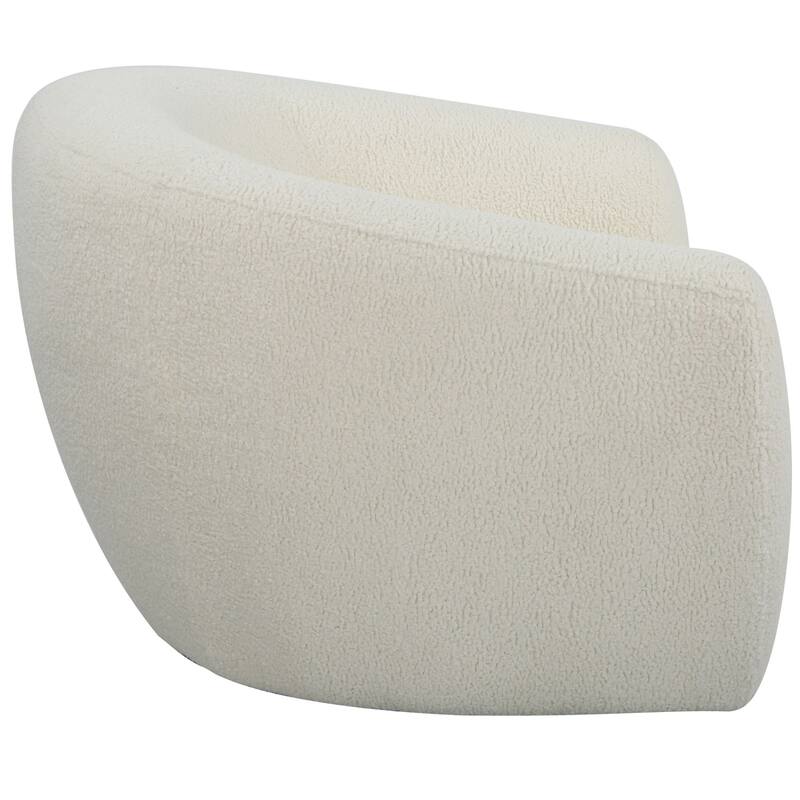 Curved Silhouette Swivel Chair - 43" - White