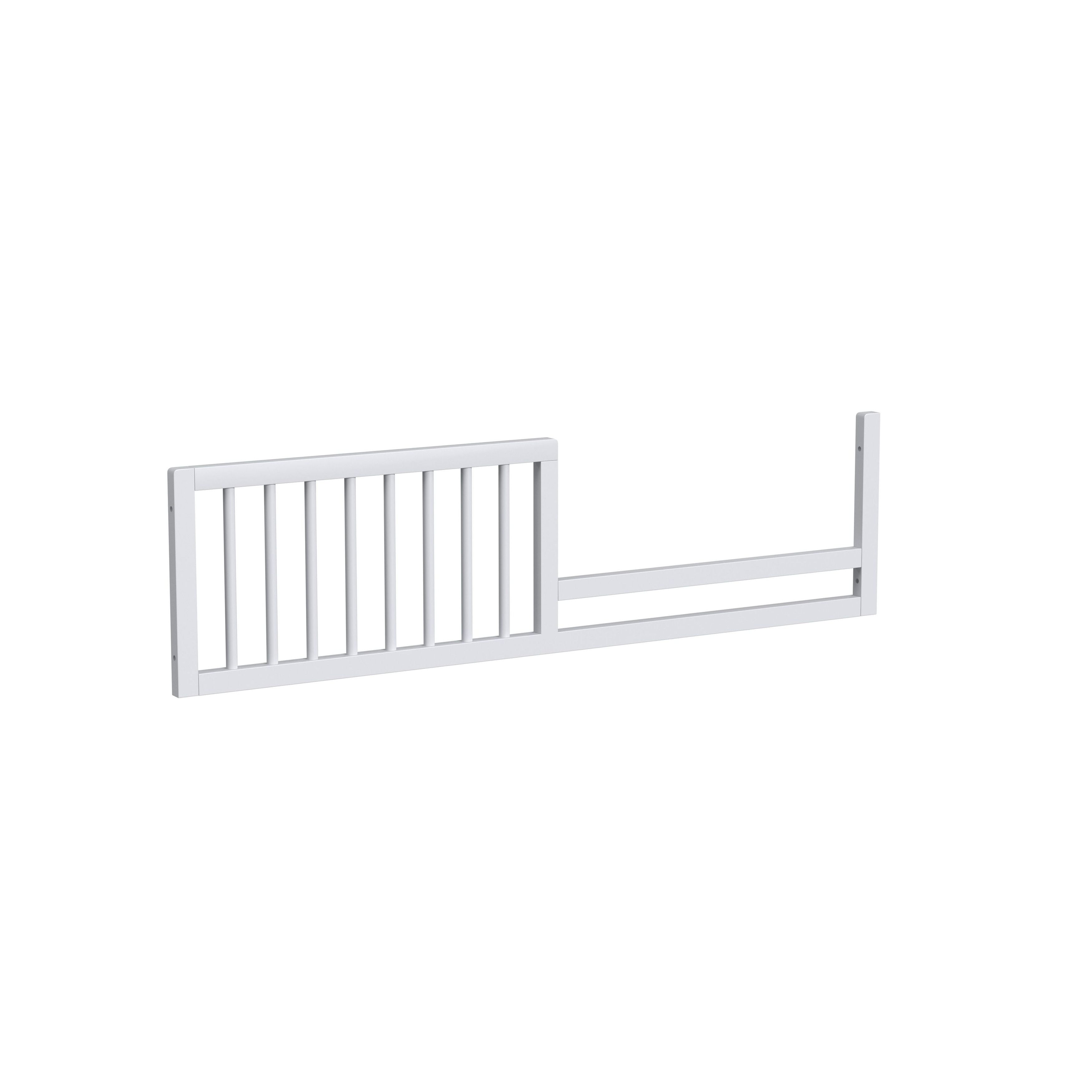 Rowan 52" Wide Modern Wood Cottage Toddler Rail, Ash Linen Finish