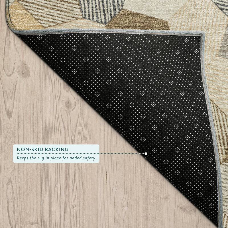 Machine Washable Indoor/ Outdoor Modern Loyd Chantille Rug