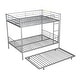 preview thumbnail 5 of 7, Multifunctional Full over Full Metal Bunk Bed With Trundle,Save Space or Split Into 2 Beds