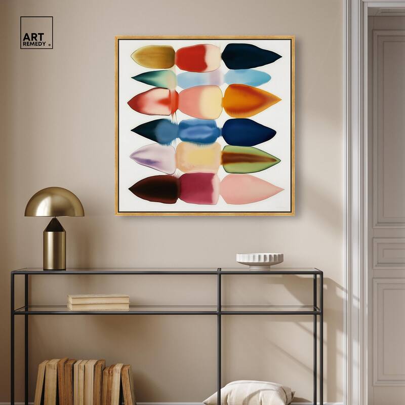 Watercolor Collage Canvas by Art Remedy
