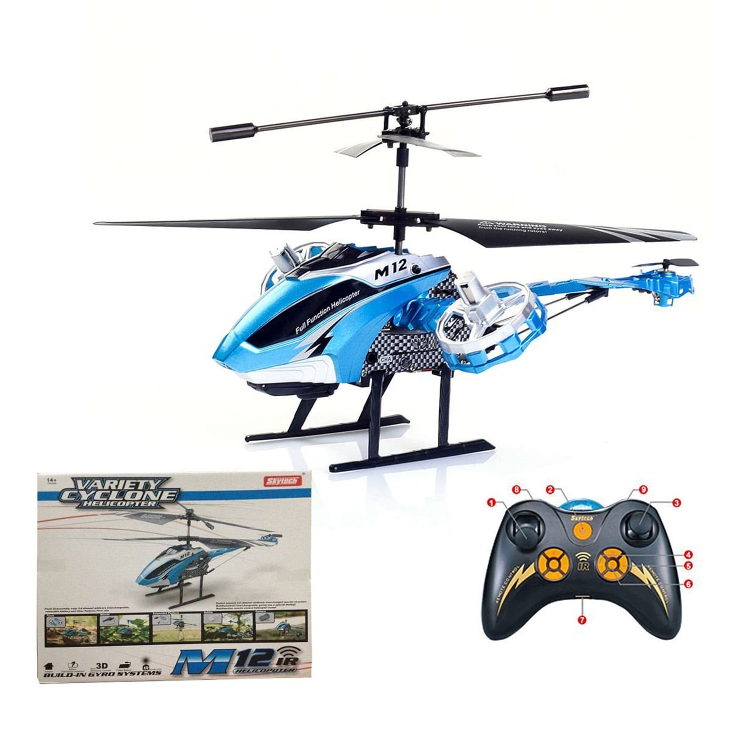 Skytech 4.5 Ch M12 Infrared Rc Helicopter Shoot Bubbles With Gyro