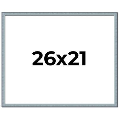 26x21 Frame Rustic Sky Blue Solid Wood Picture Frame | 0.75 Inch