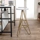 preview thumbnail 13 of 49, Trinity Modern Round Metal Backless Bar Stool with Hairpin Legs and Integrated Footrest for Kitchen Island & Home Bar