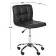 preview thumbnail 3 of 6, SAFAVIEH Brunner Black Desk Chair - 18.3" x 21.9" x 31.5"