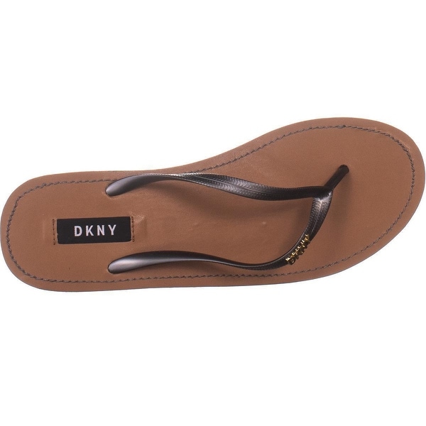 dkny wedge flip flops