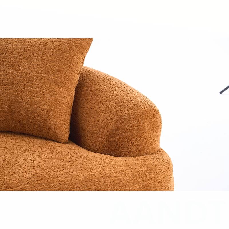 Chenille Fabric Loveseat Sofa