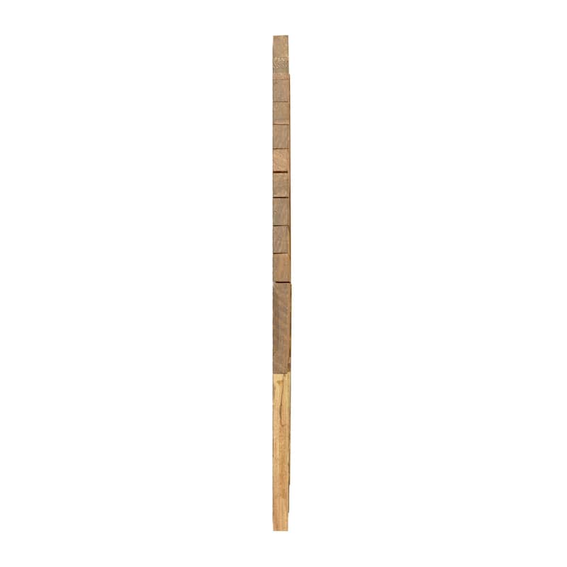 11 7/8"W x 11 7/8"H x 1/2"P Countryside Wood Mosaic Wall Tile, Old Boat Wood - 11 7/8"W x 11 7/8"H x 1/2"P