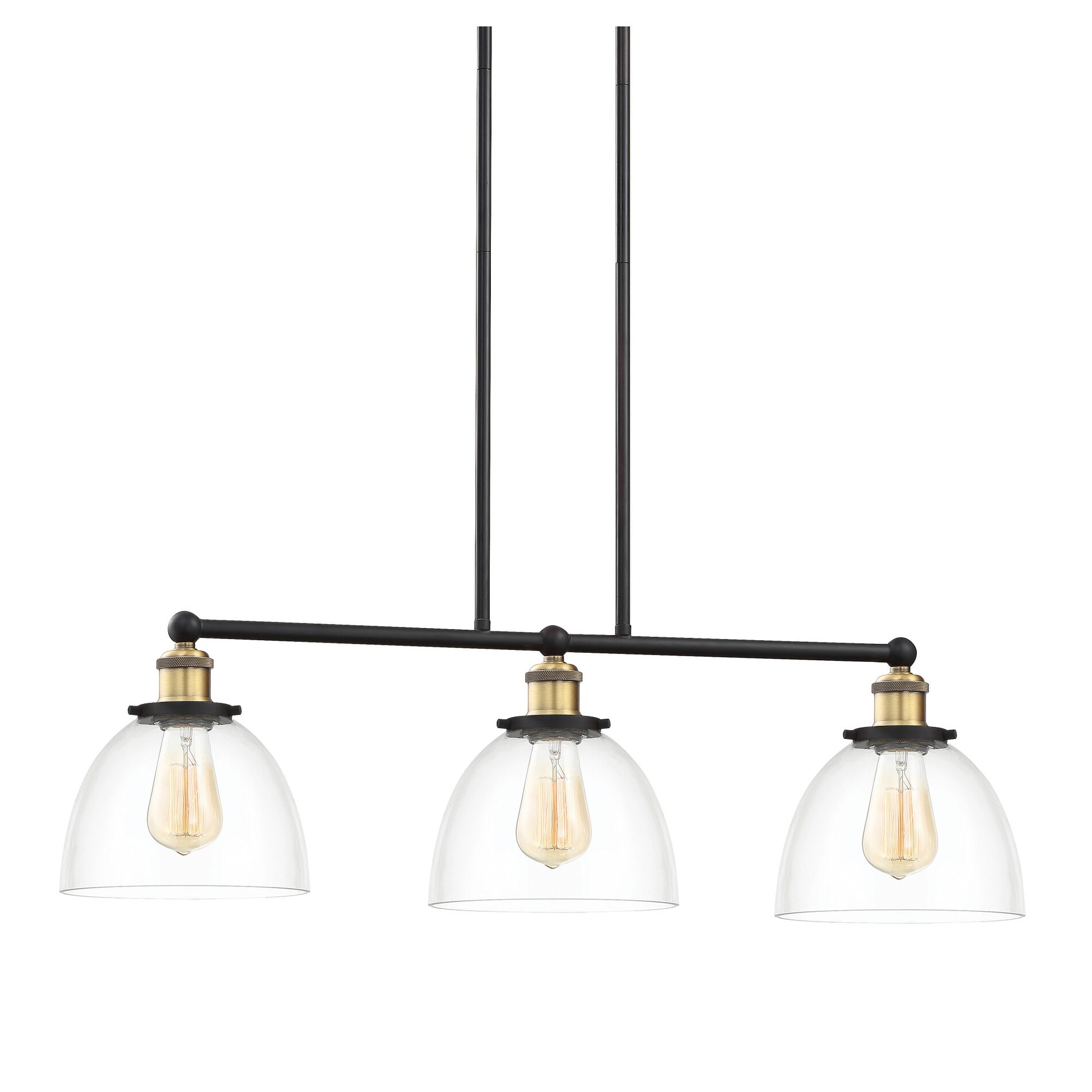 Designers Fountain 92638  Bryson 3 Light 32" Wide Linear Chandelier - Chandeliers For Bedrooms by Overstock.com