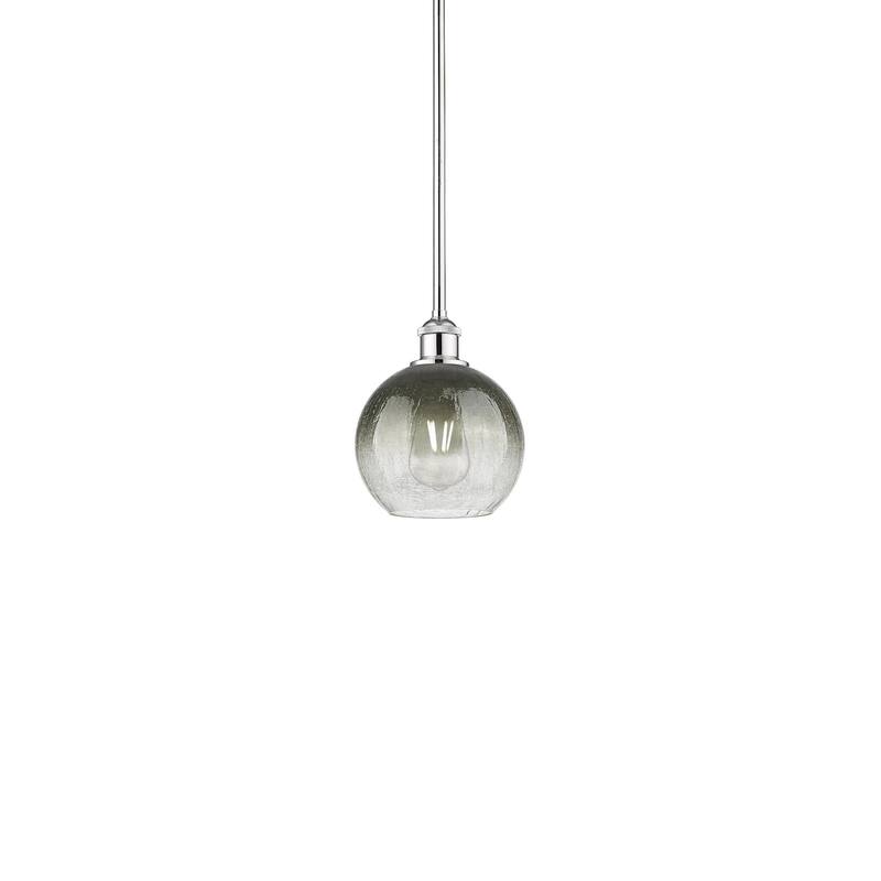 Innovations Lighting 616-1S-10-8 Brookhaven Globe Pendant Brookhaven - Polished Chrome / Slate