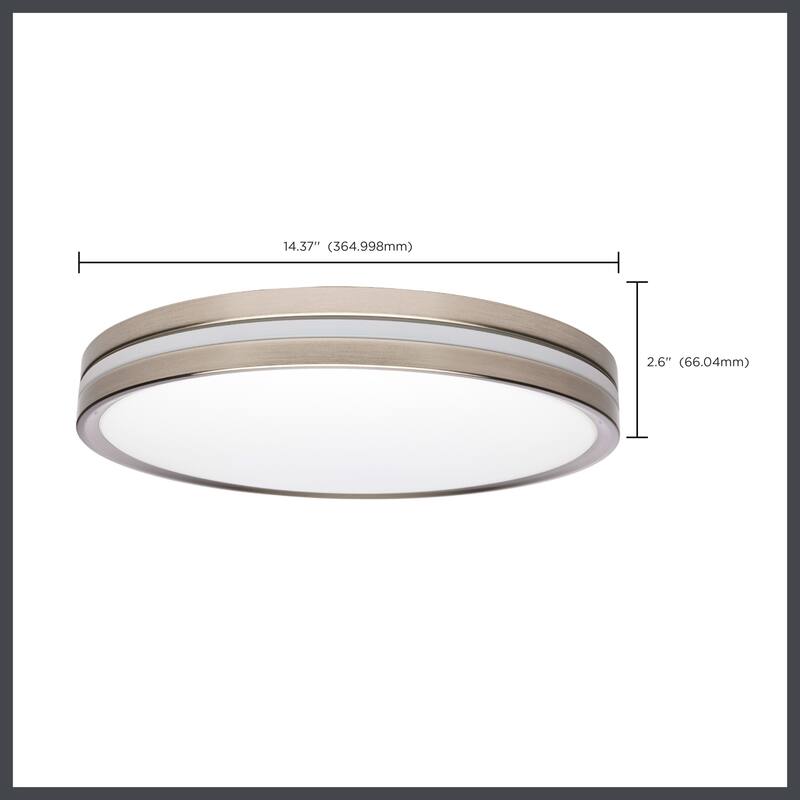 Nuvo Lighting 62/1692 15" Wide 1 Light LED Flush Mount Drum Ceiling