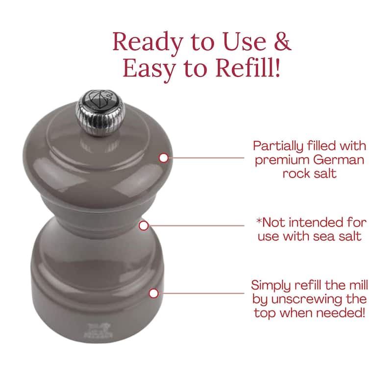 Peugeot Bistro Pepper and Salt Mill Set - 10cm - 4in.
