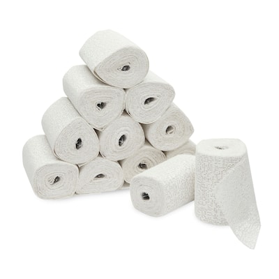Bright Creations Plaster Cloth Rolls for Belly Casting and Crafts, 4 In x 15 Ft Each (12 Pack)