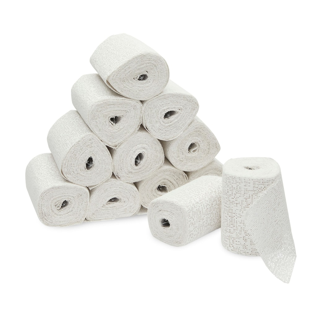 Bright Creations Plaster Cloth Rolls for Belly Casting and Crafts, 4 In x 15 Ft Each (12 Pack)