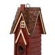 preview thumbnail 16 of 48, Glitzhome 12"H Retro Distressed Painted Solid Wood Cottage Birdhouse