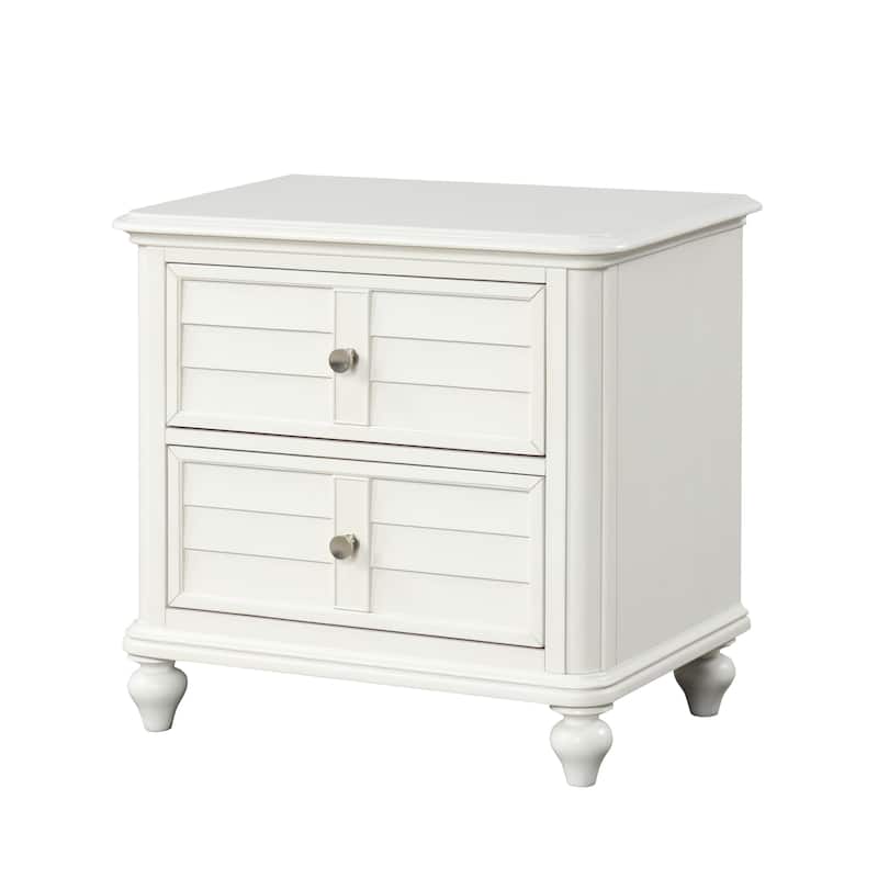 Furniture of America Skye 5-Piece Antique White Wood Queen Panel Bedroom Set