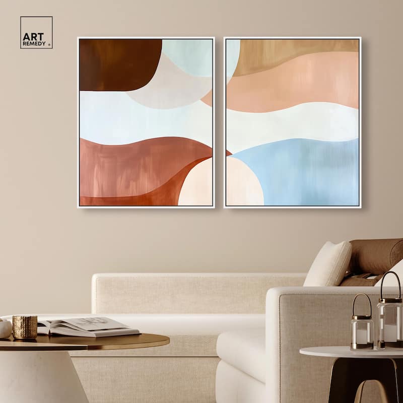 Evolving Shapes I Canvas Set of 2 by Art Remedy