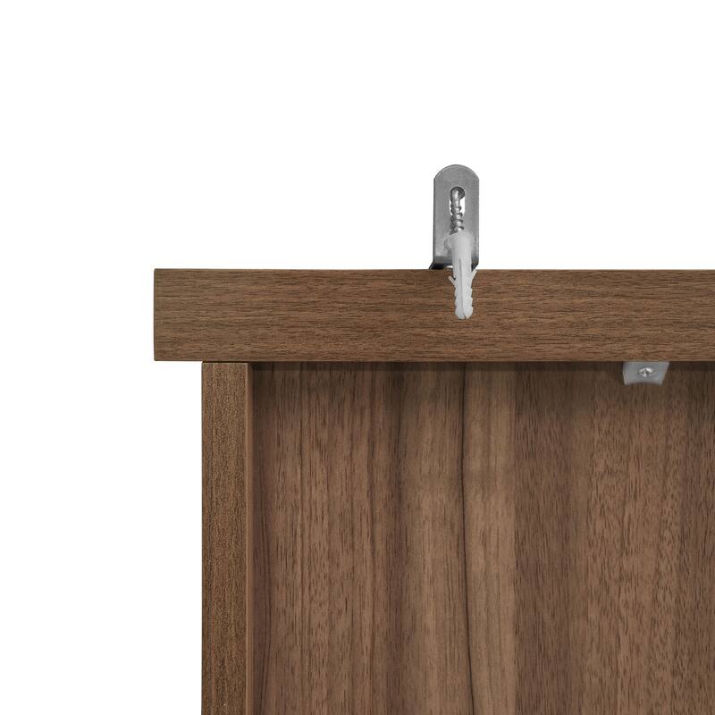 Multi-Functional Wooden Accent Cabinet, Kitchen Pantry with 1 Drawer & 4 Doors, Storage Cabinet with 4 Adjustable Shelves