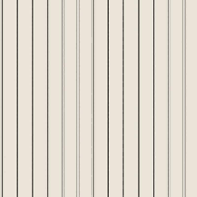 Galerie Wallcoverings Smart Stripes 2 Napkin Stripe Vinyl on Non-Woven Matte Wallpaper Roll - 33 feet x 21 inches - Black/Cream