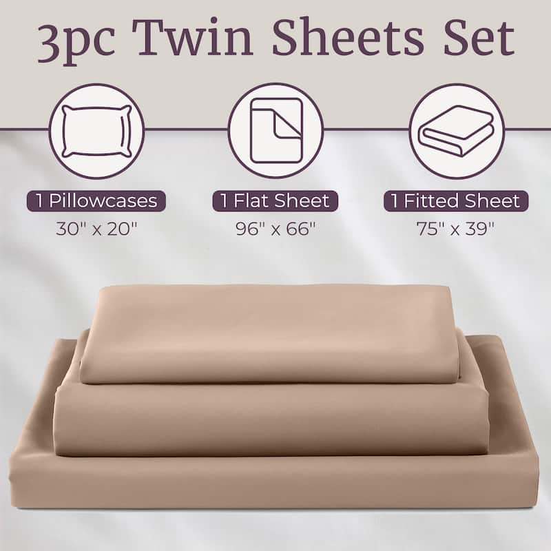 Wrinkle Resistant Brushed Microfiber Sheet Set by Windsor Home