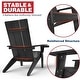 preview thumbnail 8 of 14, WINSOON All-Weather HIPS Outdoor Adirondack Chairs with Cup Holder (Set of 4)