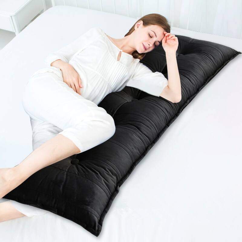 WOWMAX Decorative Body Pillow Side Sleeper Leg Pillow Back Reading Support