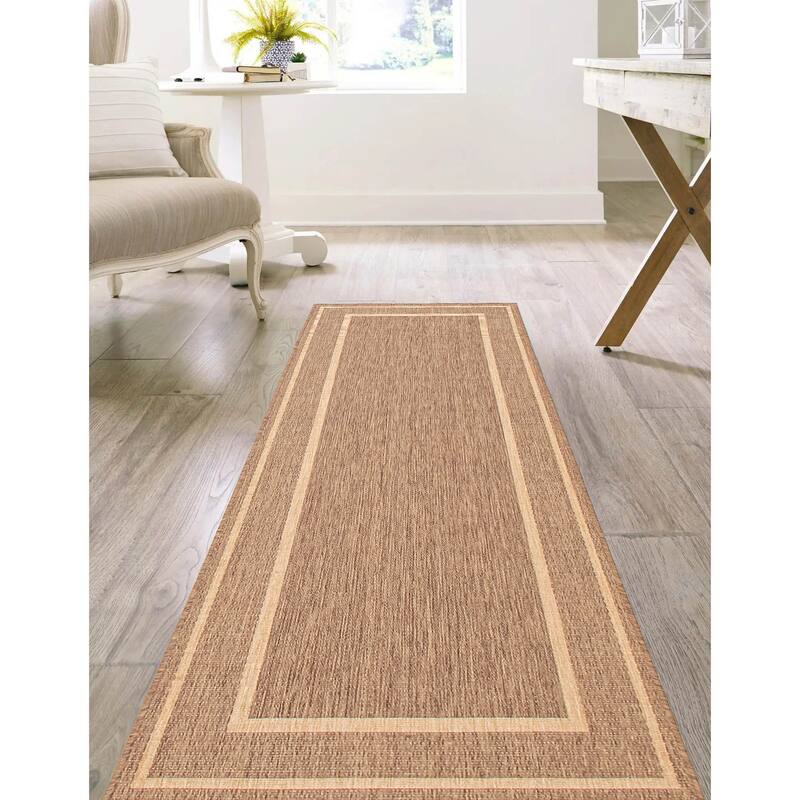 ECARPETGALLERY Machine Woven Jute Natura Polypropylene Rug