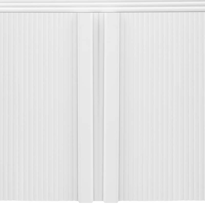Striped Storage Sideboard with 4 Doors - Navy Blue
