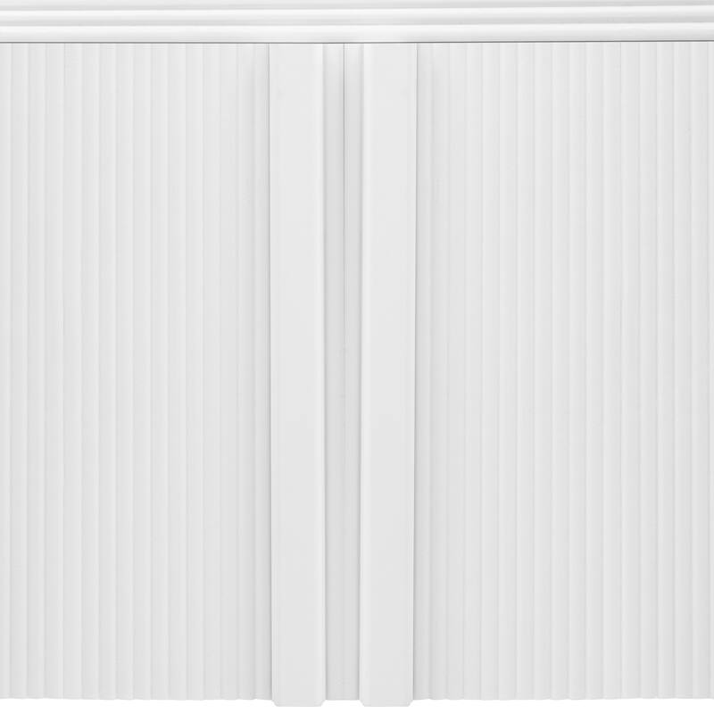 White Storage Cabinet Sideboard Buffet Cupboard Console Table Side Cabinet with Adjustable Shelves for Entrance Living Room