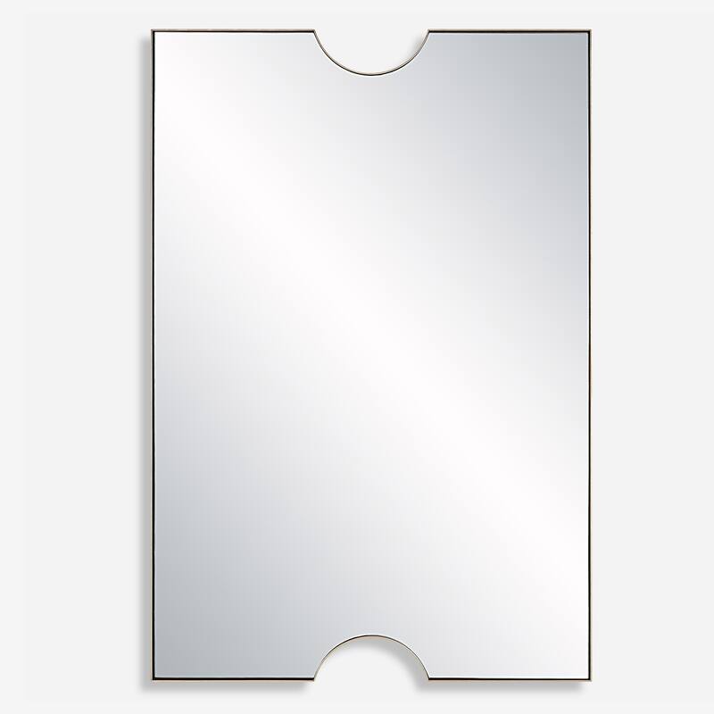 Uttermost Ticket Gold Vanity Mirror - 24.25"W x 36.13"H x 1.13"D
