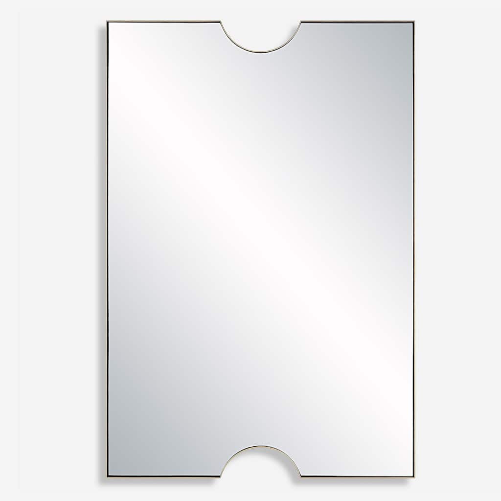 Uttermost Ticket Gold Vanity Mirror - 24.25"W x 36.13"H x 1.13"D