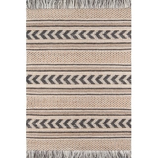 Momenimomeni Esme Wool And Cotton Hand Made Charcoal Area Rug 8 X 10 Charcoal Dailymail