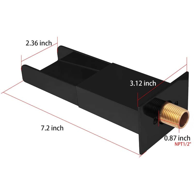 Shower Head 10 inch Bathroom Wall Mounted Shower Faucet Matte Black