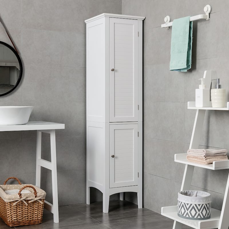 Costway Bathroom Storage Freestanding Cabinet Linen Tower Kitchen - See Details