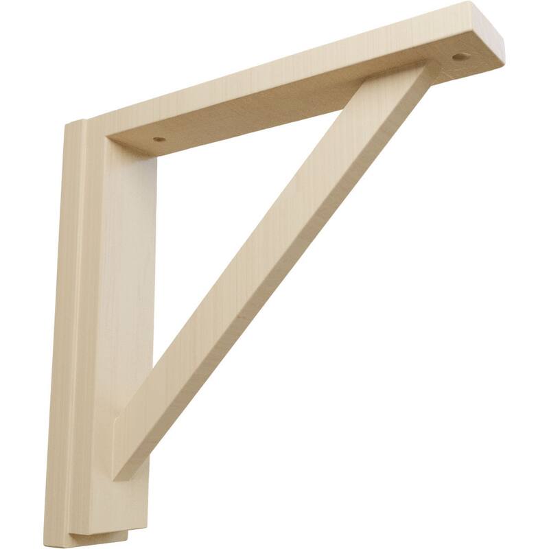 Traditional Shelf Bracket - 2 1/2 W x 12 3/4 D x 12 1/4 H - Rubberwood