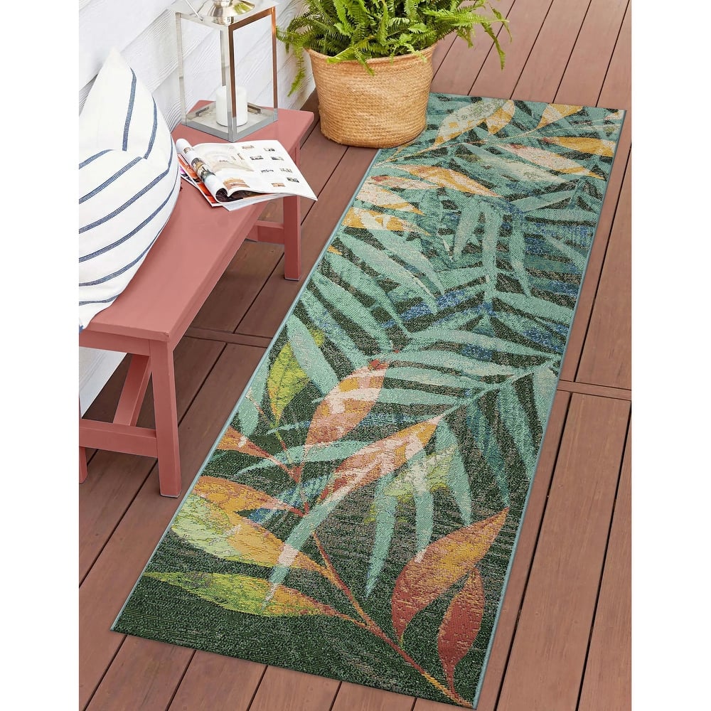 Liora Manne Marina Leaves Indoor/Outdoor Rug
