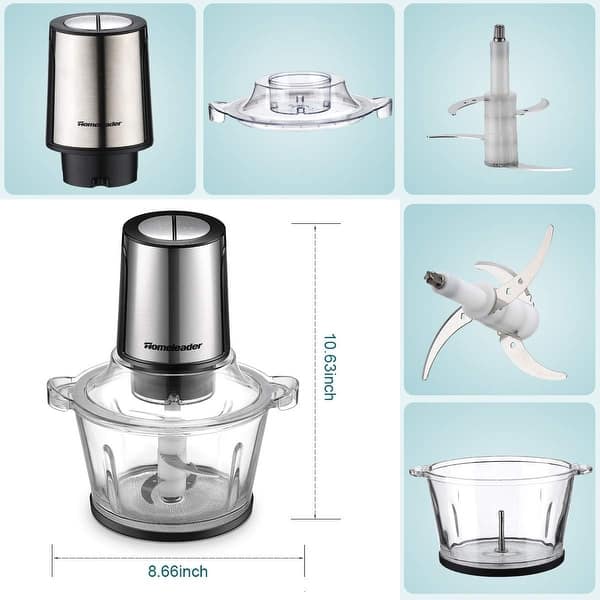 400W Vertical Chopper With Glass Bowl