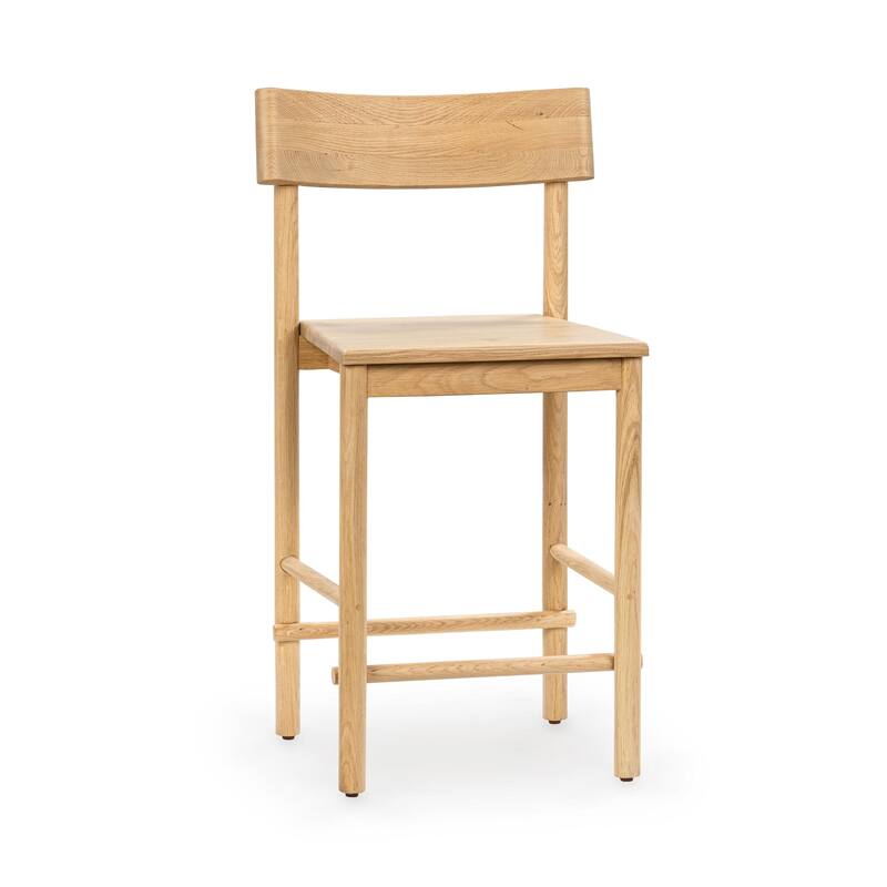 Classic Home Foundation Oak Wood 36.5" Counter Height Chair