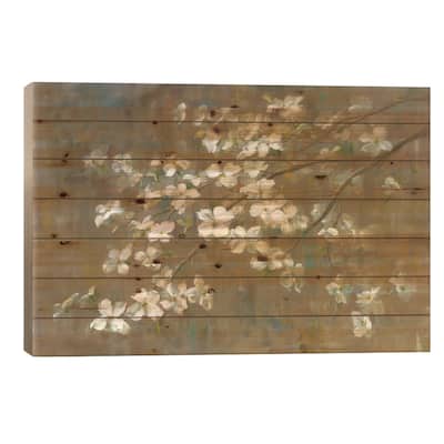 Dogwood in Spring Print On Wood by All That Glitters - Multi-Color