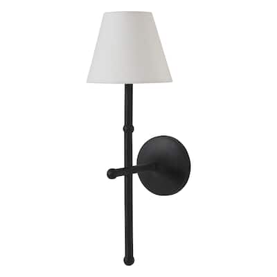 Kurosu 20.5" Height Wall Sconce, Black - 6.5 x 20.5 x 9