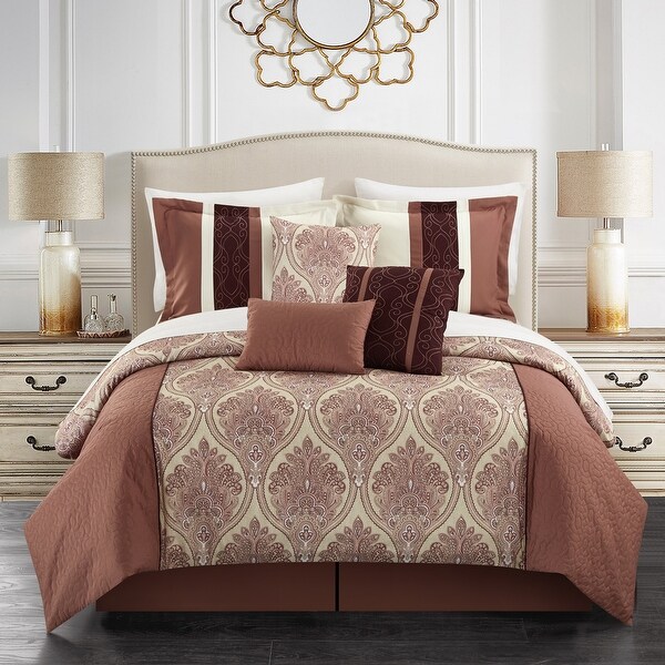 Gracewood Hollow Hosseini 11-piece Reversible Bed-in-a-Bag Comforter Set. Opens flyout.