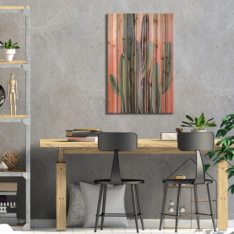 Desert Dawn II Print On Wood by Grace Popp - Multi-Color