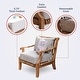 preview thumbnail 3 of 6, Cambridge Casual Chara Teak Patio Lounge Chair with Cushion