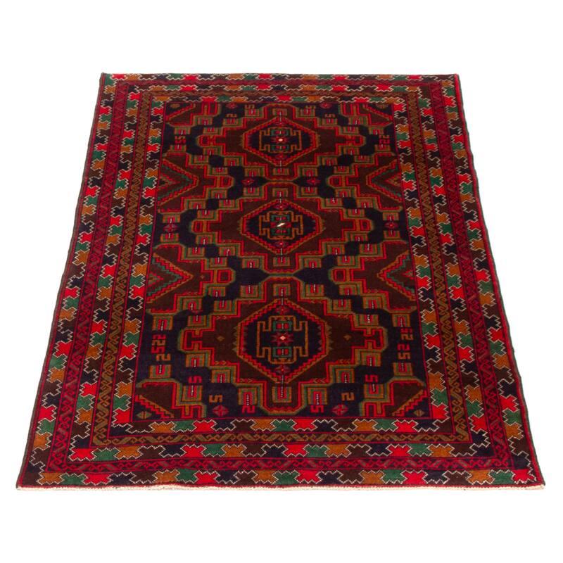 Teimani Navy Rug 3'8" x 6'0" - 3'8 x 6'0