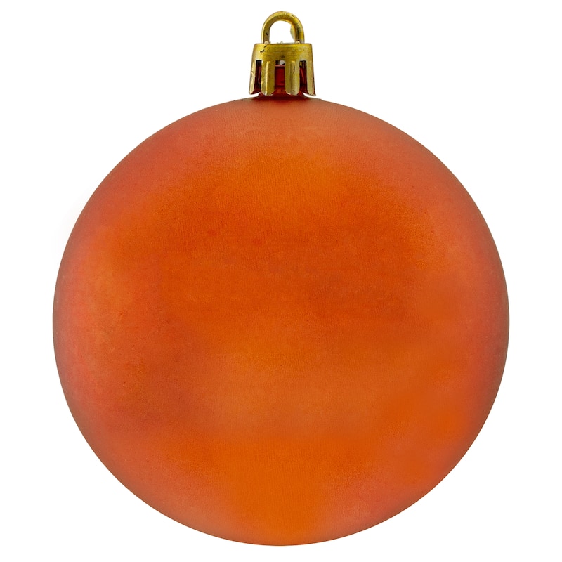 32ct OrangeShatterproof Christmas Ball Ornaments 3.25" (80mm)
