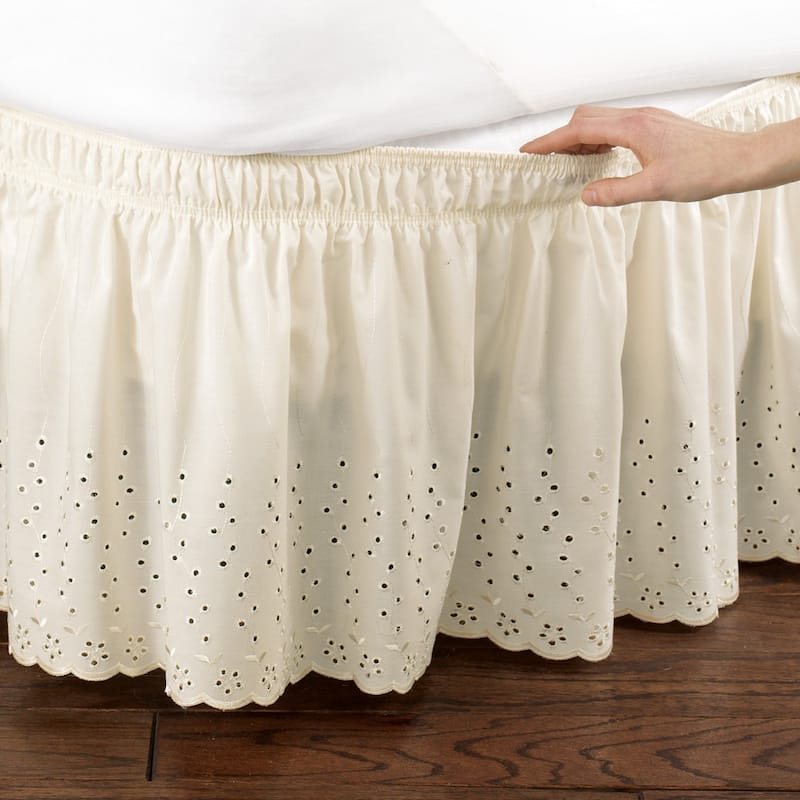 Eyelet Bedskirt Ruffle